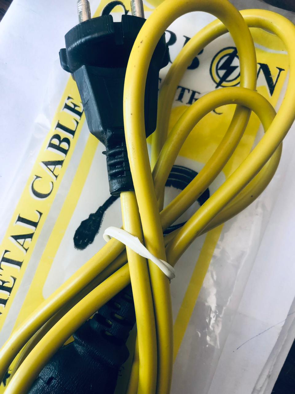 Cable Power Carbon Yellow